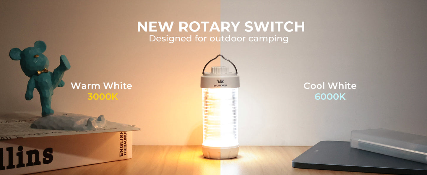 Wurkkos CL01 Camping Lantern 550LM Rechargeable LED Flashlight Waterproof EDC Work Light RGB Torch Power Bank Mini Magnetic Lamp