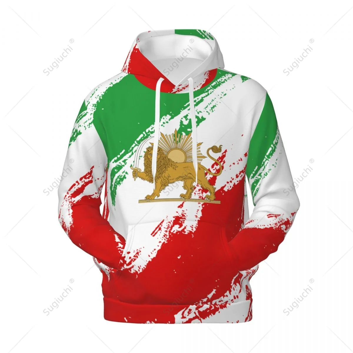 Unisex Emblem Of Iran Lion And Sun Flag Of Iran Hoodie 3D Men Women Harajuku Sweatshirt Pullover Hoodies Polyester Casual