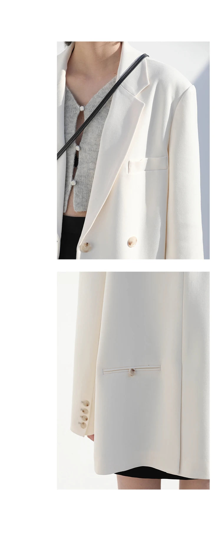 CHIC VEN Women's Blazer Korean Casual Solid Long Sleeve Coats All-match Office Lady Elegant Fashion Clothing Spring Autumn 2026