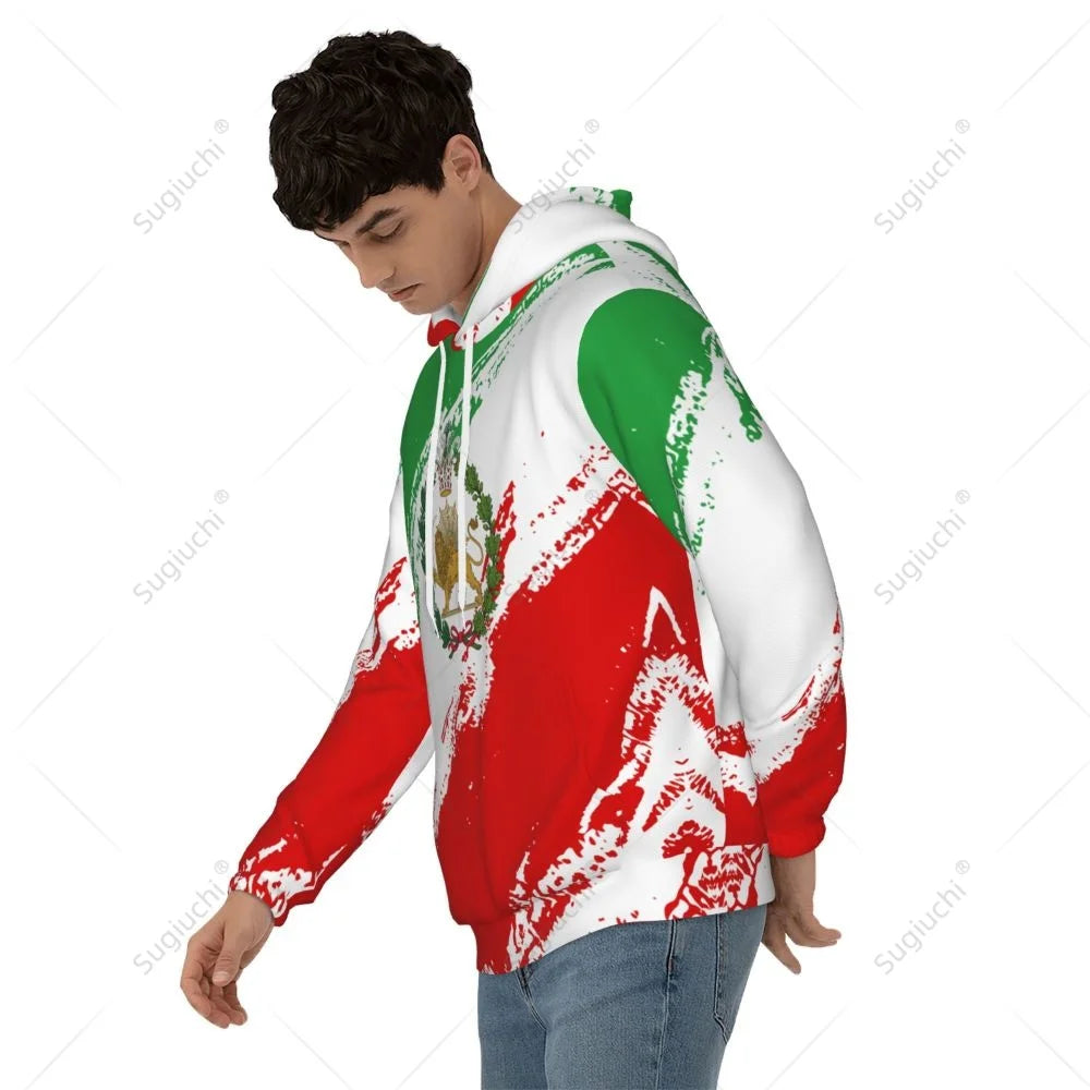 Unisex Emblem Of Iran Lion And Sun Flag Of Iran Hoodie 3D Men Women Harajuku Sweatshirt Pullover Hoodies Polyester Casual