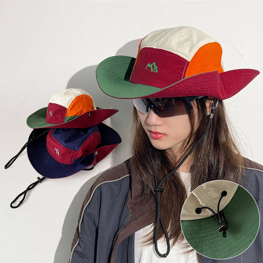 Summer Sunhat Breathable Quick Dry Hiking Bucket Hat UPF50+ Men Women Mountaineering Fishing Adjustable Fashion Sunshade Cap