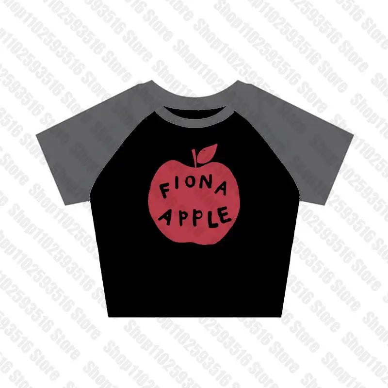Y2K Crop Tops T-shirt Short Sleevle Vest Tees Harajuku Streetwear Suspenders Women Clothes Aesthetic Letter graphics shirt 2000s