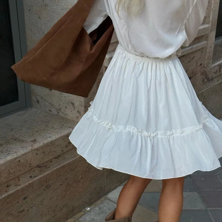 2025 Women Summer Loose Style Flare Sleeve White Dress Long Dress Sexy V-Neck Boho Dress Vestidos Clothes