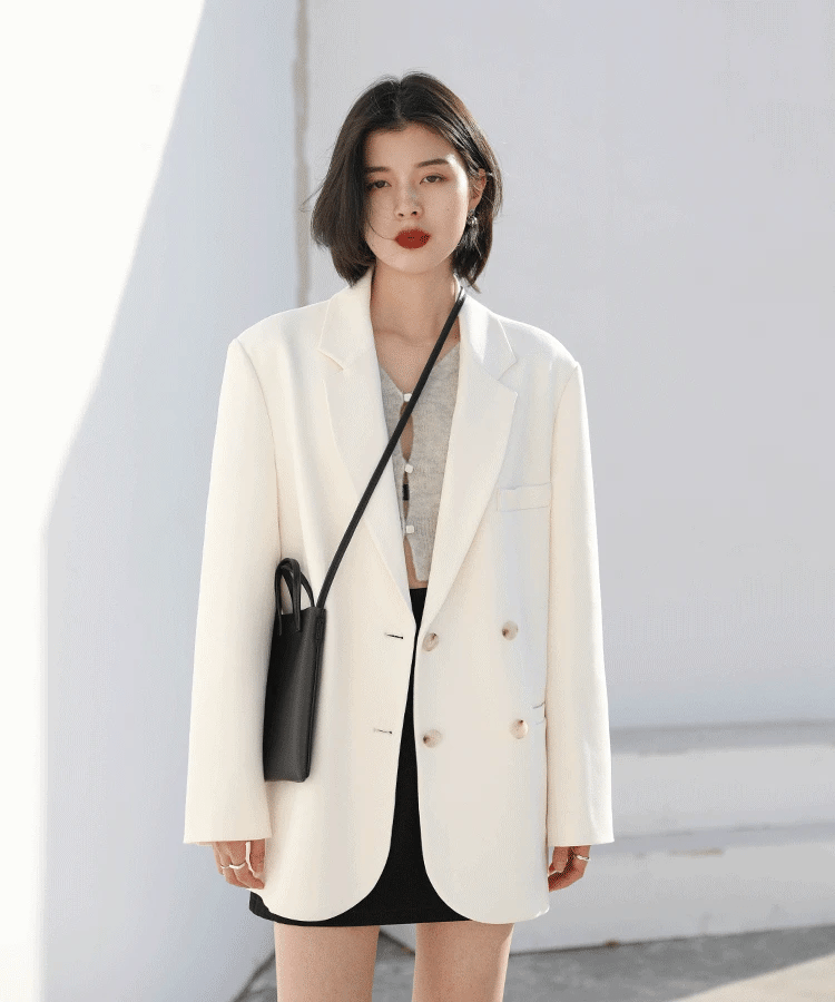 CHIC VEN Women's Blazer Korean Casual Solid Long Sleeve Coats All-match Office Lady Elegant Fashion Clothing Spring Autumn 2026